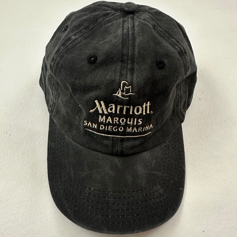 New Marriott Marquis San Diego Marina Gray Adjustable Baseball Hat One Size